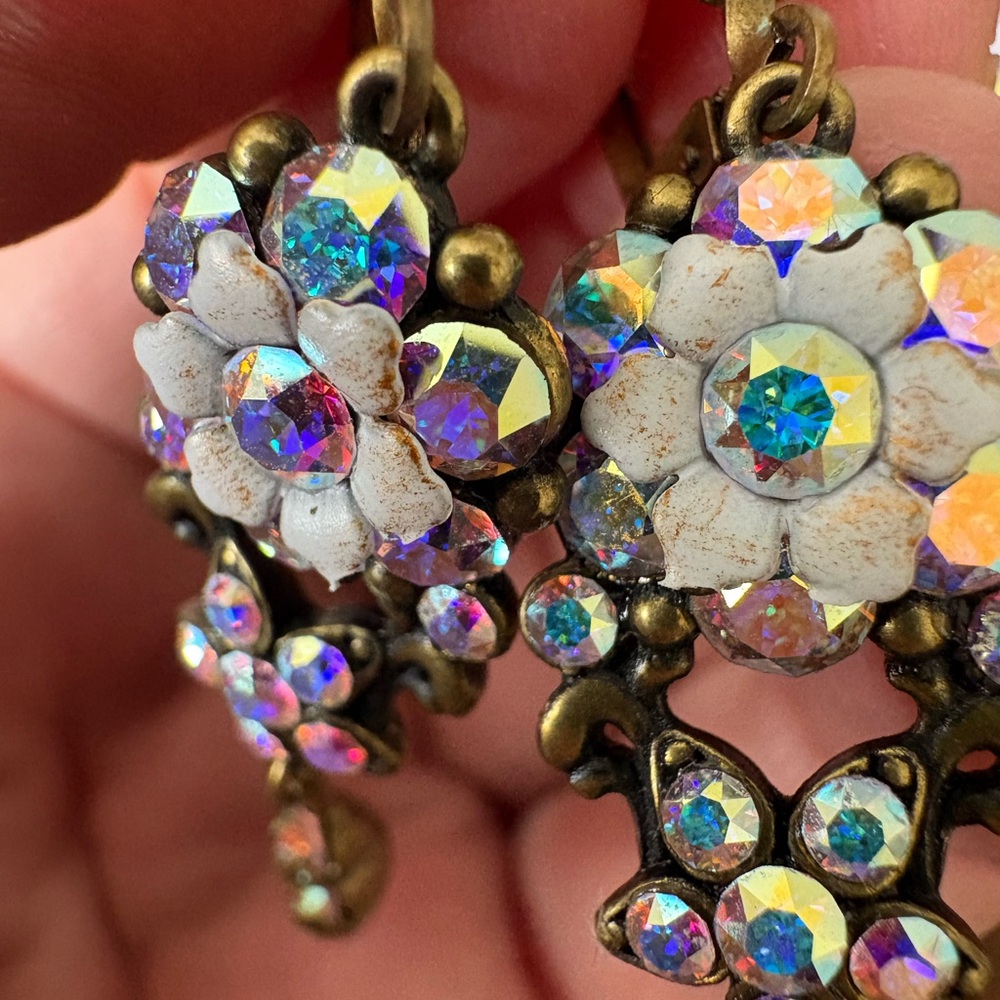 Michal Negrin Crystal Earrings